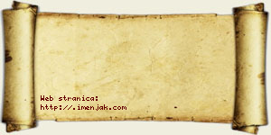 Isidor Jaglikić vizit kartica